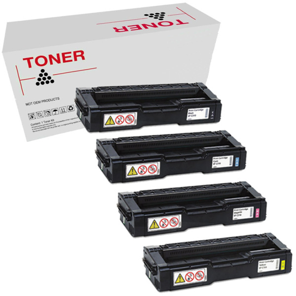 406052 406053 406054 406055 / SPC221 pack 4 toner generico Ricoh Aficio SP-C221N alta qualidade