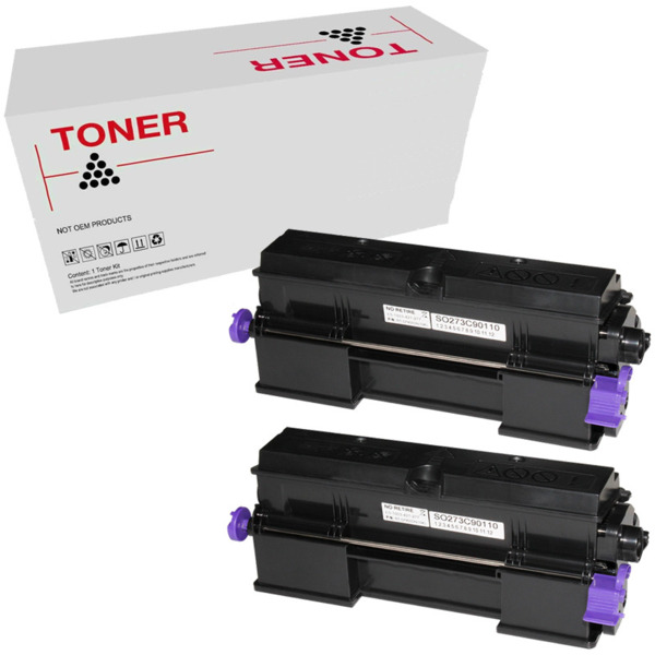 408060/SP400HE pack 2 toner generico Ricoh Aficio SP400DN/SP450DN alta qualidade 10,000 paginas