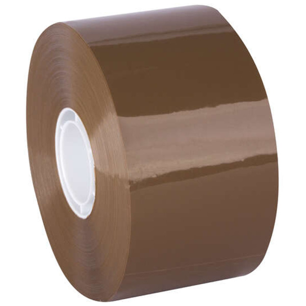 Apli Precinto Compact sin Ruido Pp Acrilico - 50mm x 132m - Grosor 28?m - Marron