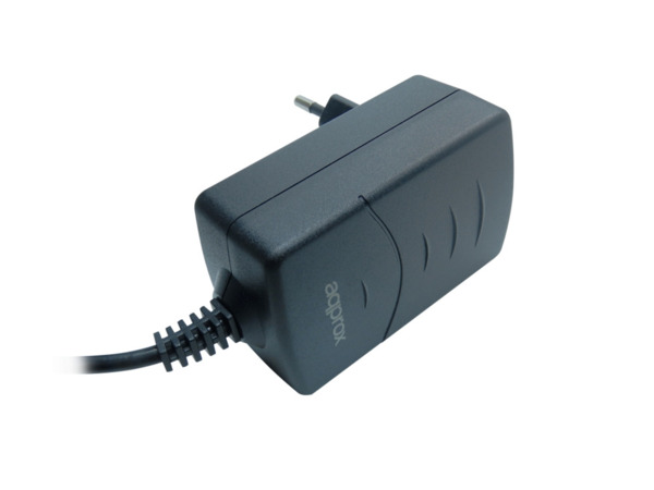 Approx Adaptador de Carga 36W - 12V/3A - Proteccion de Sobrecarga y Cortocircuito - Color Negro