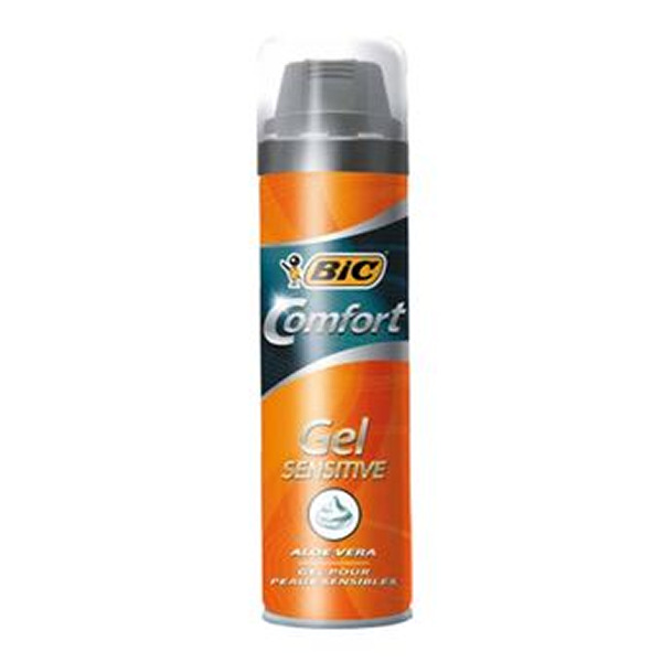 Bic Gel Sensitive Comfort Gel de Afeitar - Facil de Aplicar - Contiene Aloe Vera - Capacidad 200ml