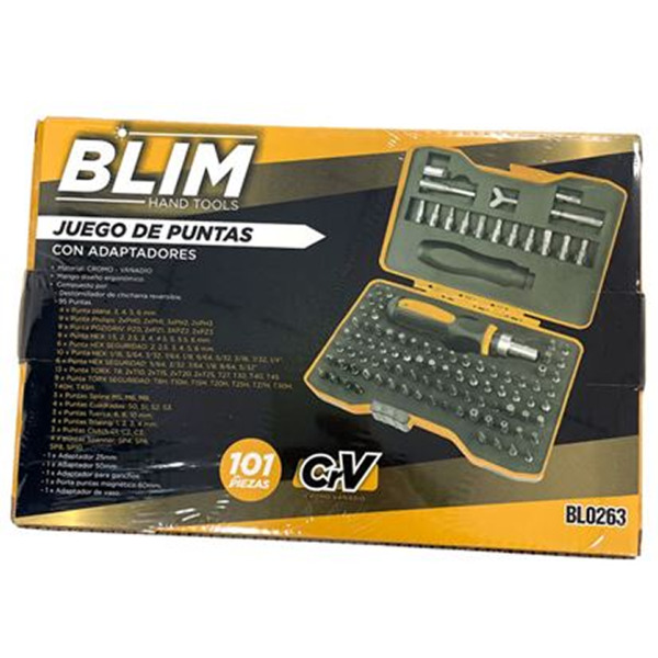 Blim Juego Puntas 101pcs con Adaptadores