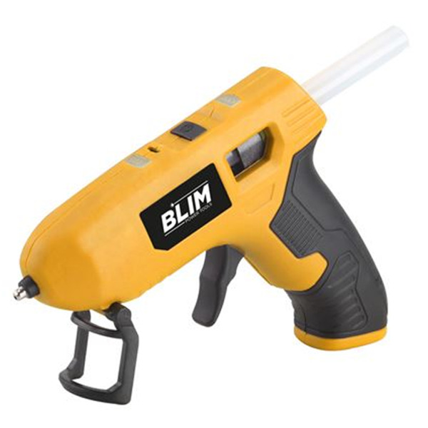 Blim Pistola de Silicona Bateria - Diseño Compacto y Ergonomico - Color Amarillo