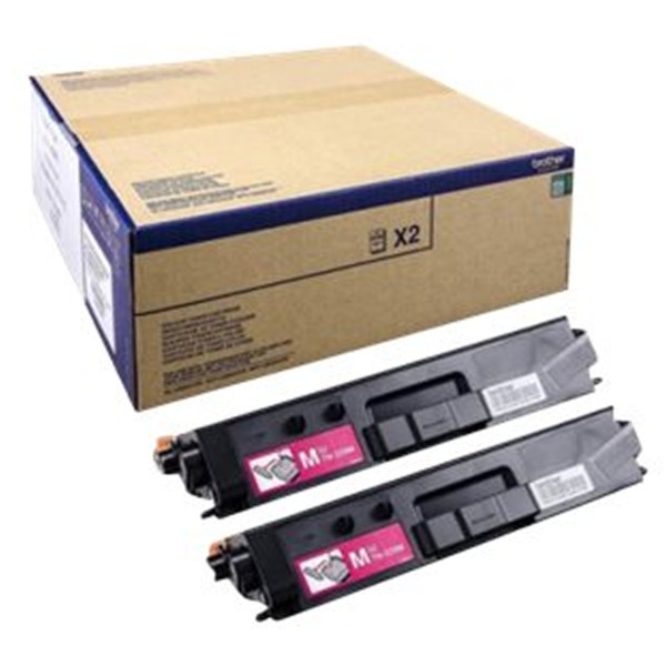 Brother TN329 Magenta Pack de 2 Cartuchos de Toner Originales - TN329MTWIN