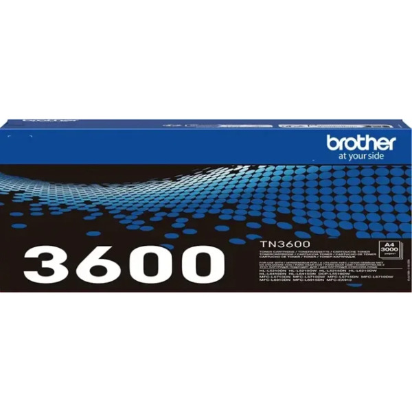 Brother TN3600 Negro Cartucho de Toner Original - TN3600