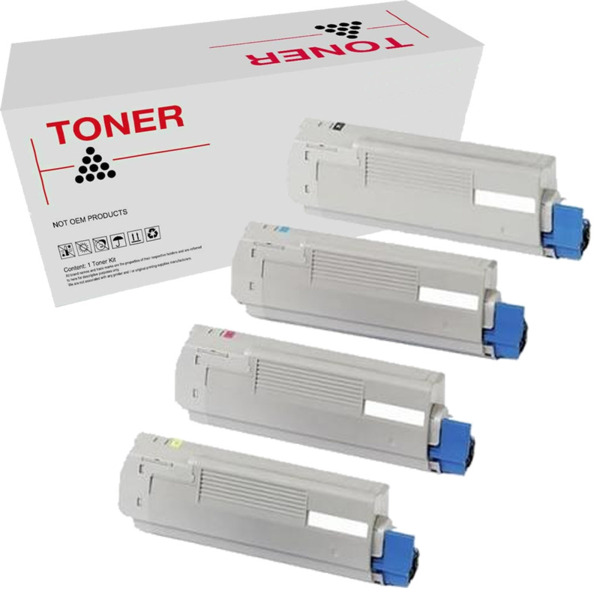 C5650 / C5750 pack 4 toner generico OKI C5650/C5750 (43865708, 43872307, 43872306, 43872305)