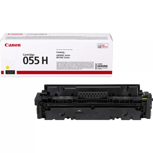 Canon 055H Amarillo Cartucho de Toner Original - 3017C002