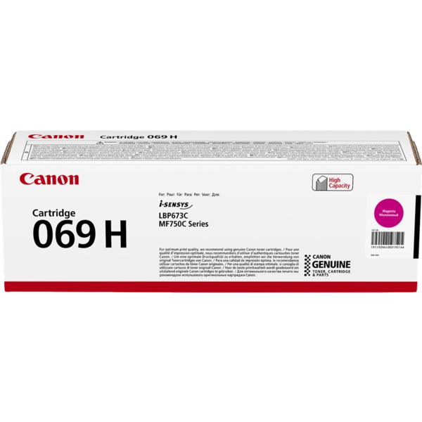 Canon 069H Magenta Cartucho de Toner Original - 5096C002