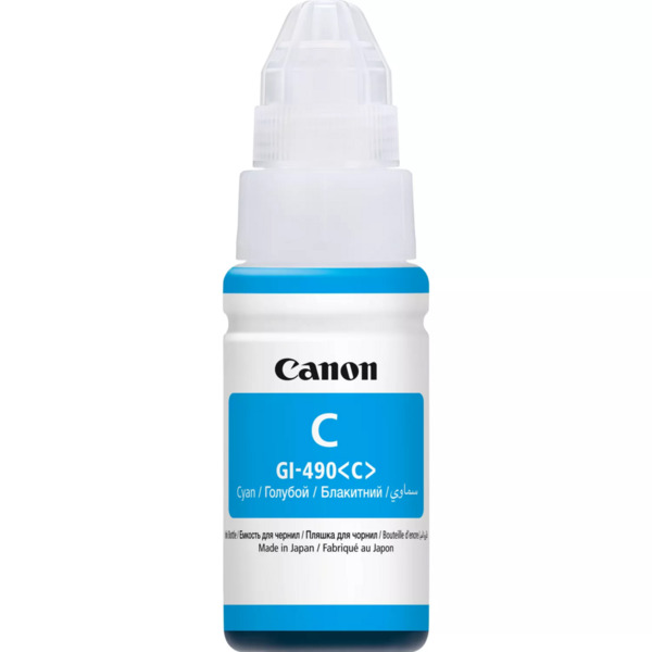 Canon GI490 Cyan Botella de Tinta Original - GI490C/0664C001