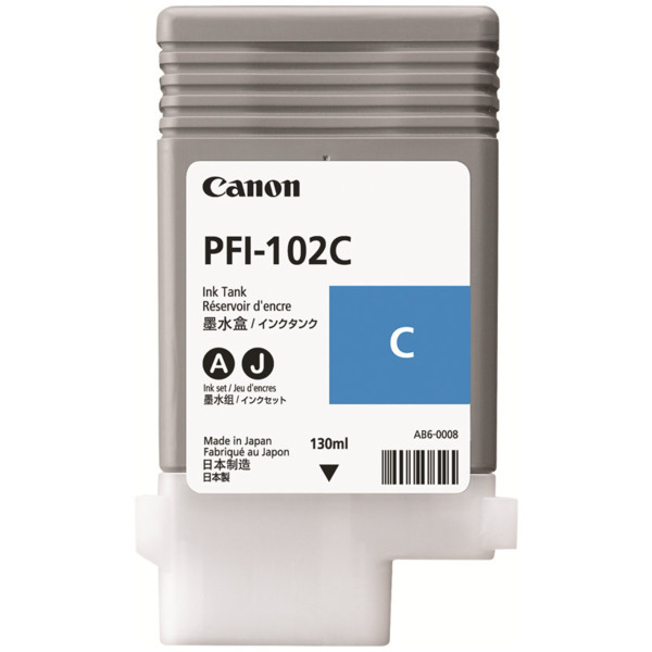 Canon PFI102 Cyan Cartucho de Tinta Original - 0896B001