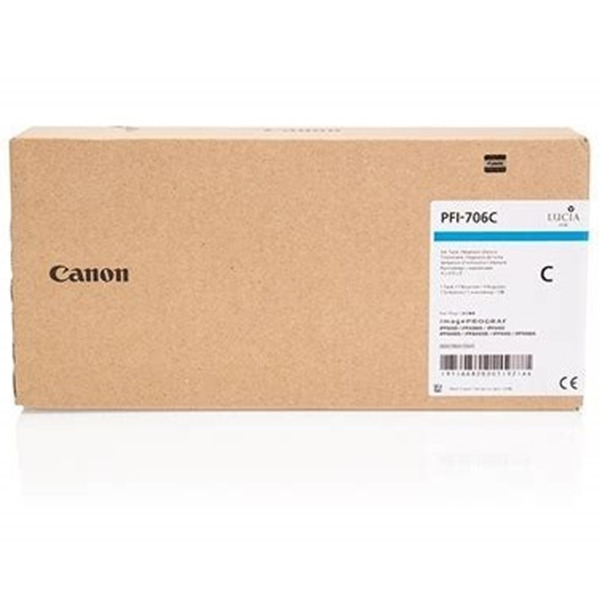 Canon PFI706 Cyan Cartucho de Tinta Original - 6682B001