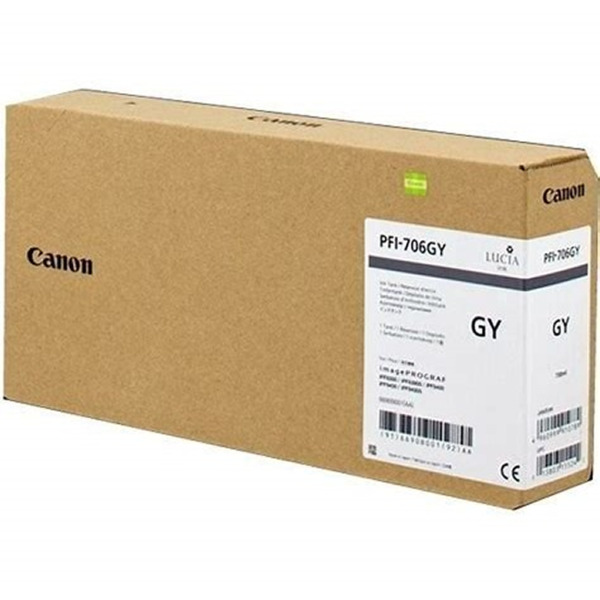 Canon PFI706 Gris Cartucho de Tinta Original - 6690B001