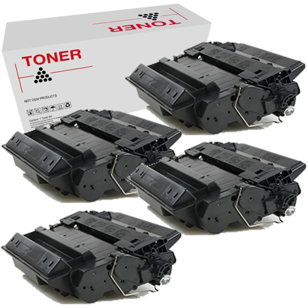 CE255X pack 4 toner negro generico HP CE255X - Reemplaza 55X