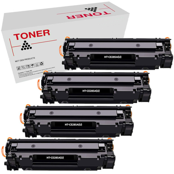 CE285A pack 4 toner generico HP CE285A / CE278A / CB435A / CB436A (85A/78A/35A/36A) alta qualidade