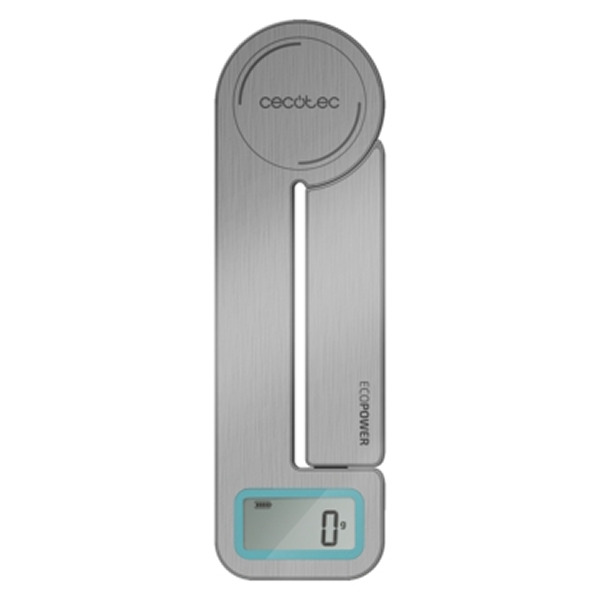 Cecotec Cook Control 10100 EcoPower Compact Bascula de Cocina - Plegable - Sin Pilas - Precision de 1gr - Peso Max. 5kg - Pantal