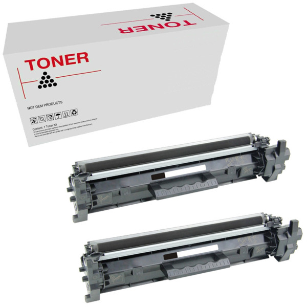 CF230X - 30X pack 2 toner negro generico HP CF230X (30X) para Laserjet negro M 203, Laserjet negro MFP M227