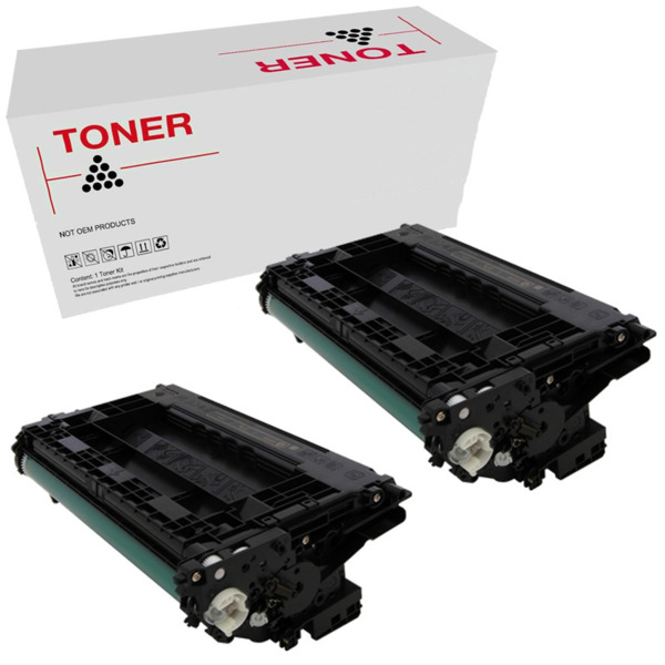 CF237A - 37A pack 2 toner negro generico HP CF237A (37A) Enterprise Flow MFP M631 M632 M607 M608 M609