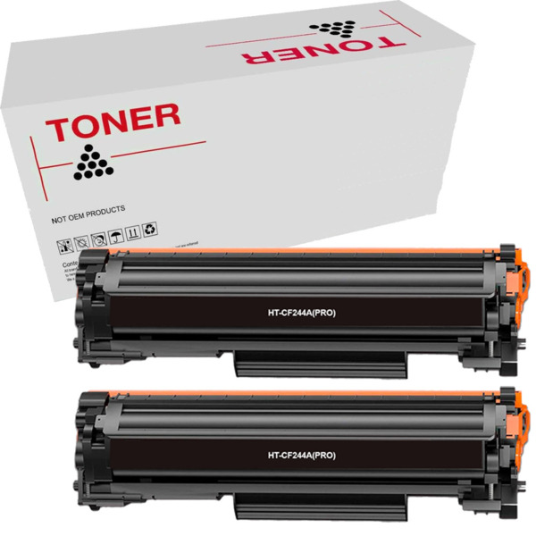 CF244A pack 2 toner compativel HP CF244A (44A) de alta qualidade