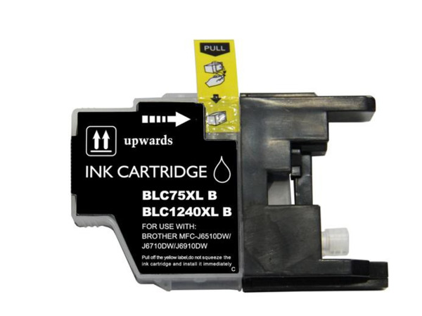 Compatible Brother LC1240XL/LC1220XL Negro Cartucho de Tinta - Reemplaza LC1240BK/LC1220BK