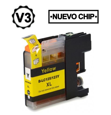 Compatible Brother LC125XL Amarillo Cartuchos de Tinta - Reemplaza LC125XLY