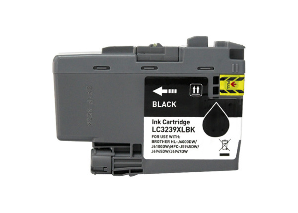 Compatible Brother LC3239XL Negro Cartucho de Tinta Pigmentada - Reemplaza LC3239XLBK