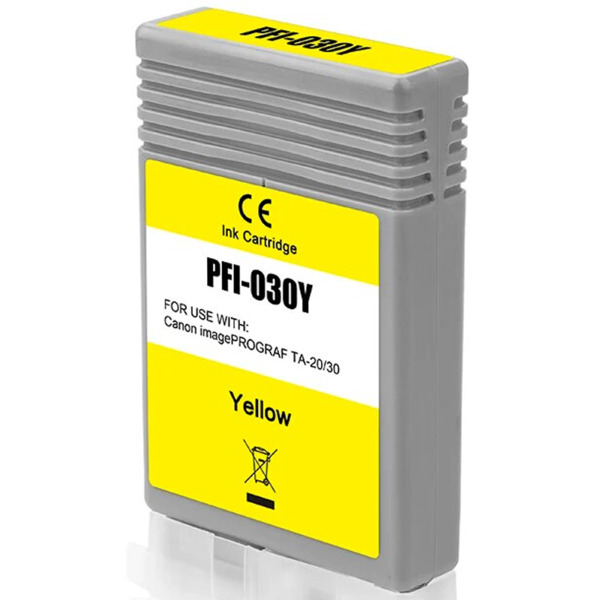 Compatible Canon PFI030 Amarillo Cartucho de Tinta Pigmentada - Reemplaza 3492C001