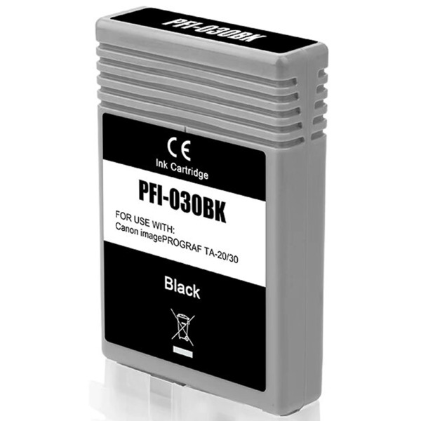 Compatible Canon PFI030 Negro Cartucho de Tinta Pigmentada - Reemplaza 3489C001