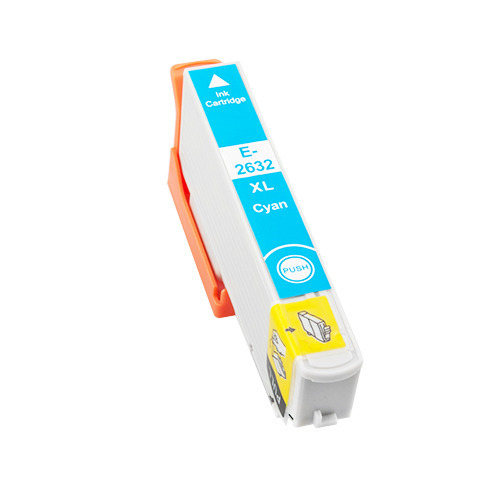 Compatible Epson T2632/T2612 (26XL) Cyan Cartucho de Tinta - Reemplaza C13T26324012/C13T26124012