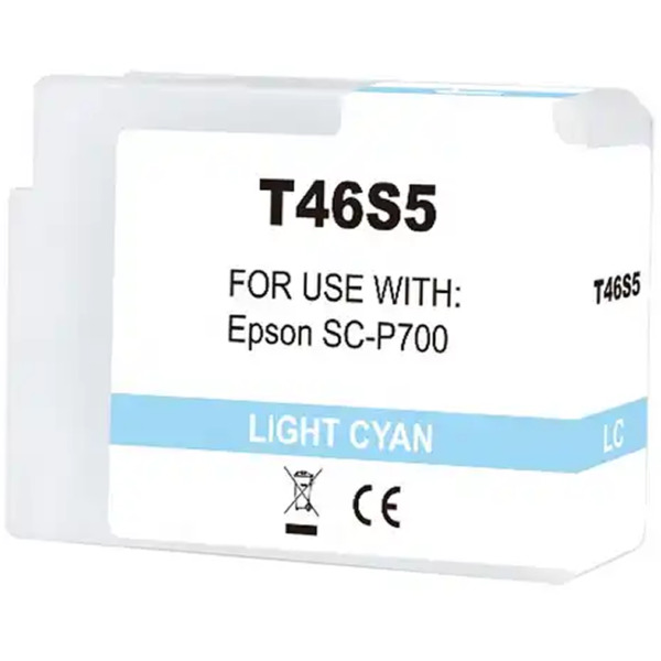 Compatible Epson T46S5 Cyan Light Cartucho de Tinta Pigmentada - Reemplaza C13T46S500