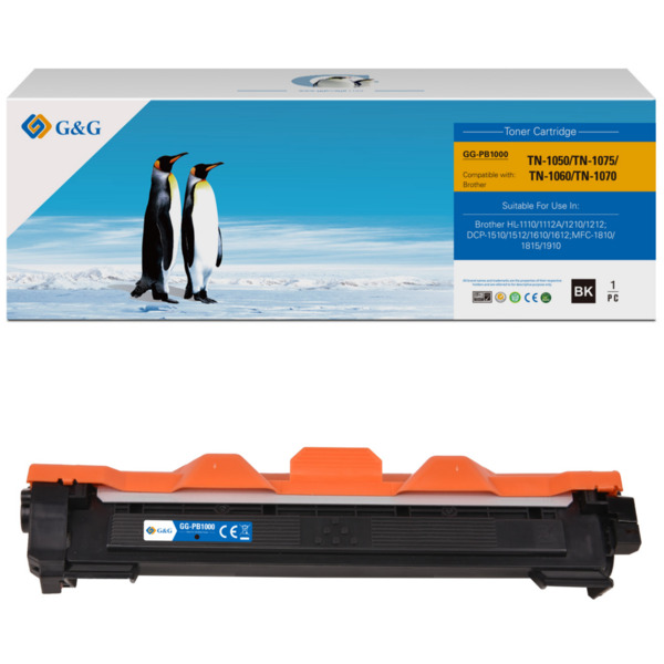 Compatible G&G Brother TN1050 Negro Cartucho de Toner Generico