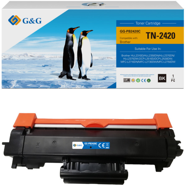 Compatible G&G Brother TN2420/TN2410 Negro Cartucho de Toner Generico