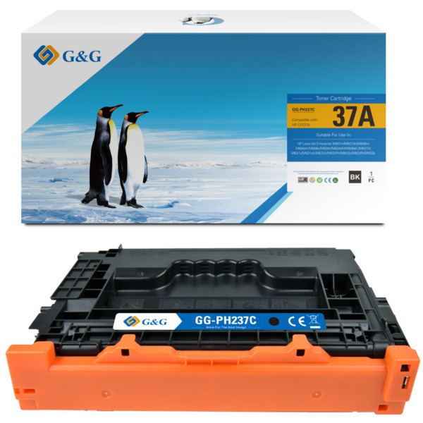 Compatible G&G HP CF237A Negro Cartucho de Toner Generico - Reemplaza 37A