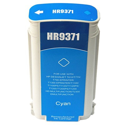 Compatible HP 72 Cyan Cartucho de Tinta - Reemplaza C9371A