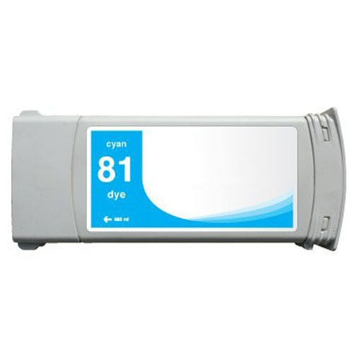 Compatible HP 81 Cyan Cartucho de Tinta - Reemplaza C4931A