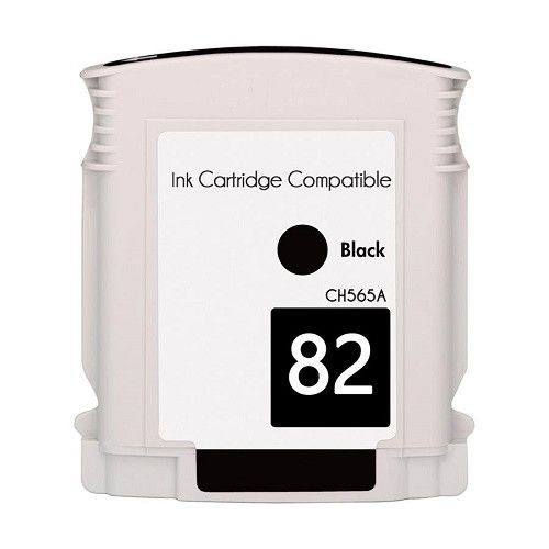 Compatible HP 82 Negro Cartucho de Tinta Pigmentada - Reemplaza CH565A