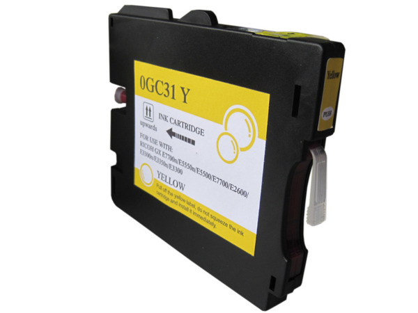 Compatible Ricoh GC31Y Amarillo Cartucho de Tinta Pigmentada - Reemplaza 405691/405704