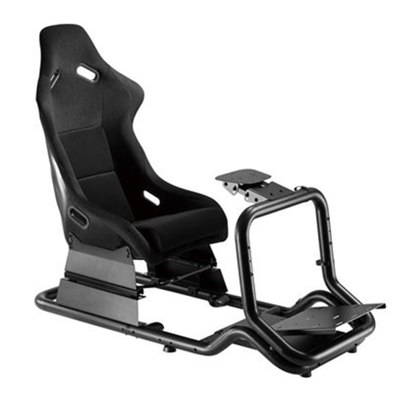 Cromad Pro R3 Asiento Simulador de Carreras - Soporte para Pedales y Volante - Totalmente Ajustable - Robusto - Peso Max. 130kg