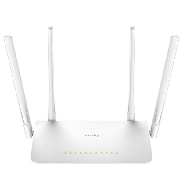 Cudy WR1300 Smart Router WiFi AC1200 Doble Banda - 1x Puerto Wan 1000/100/10 Mbps y 4x Puertos Lan 1000/100/10 Mbps - 4 Antenas