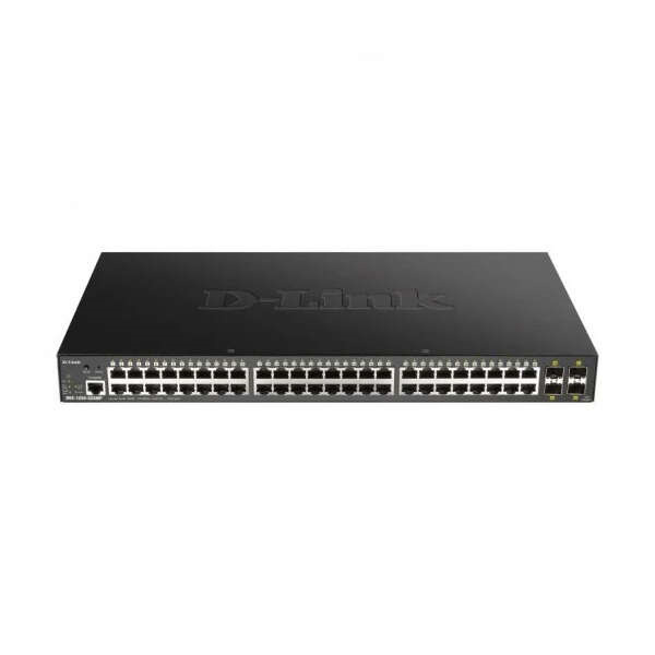 D-Link Switch Semigestionable 48 Puertos Gigabit PoE 370W + 4 Puertos SFP+ 10G