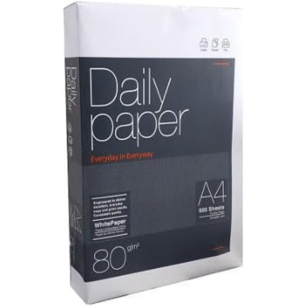 Daily Paper Papel A4 80gr. 210x297mm (500 Hojas) Blanco