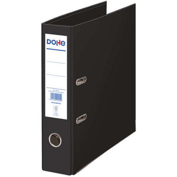 Dohe Archivador Ecofile Folio 320x285mm - Carton Rigido Forrado - Ollao, Rado, Tarjetero Adhesivo - Cantonera Metalica - Mecanis