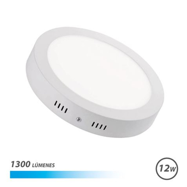 Elbat Downlight Circular Sobre Pared LED 12W 1300lm Luz Fria