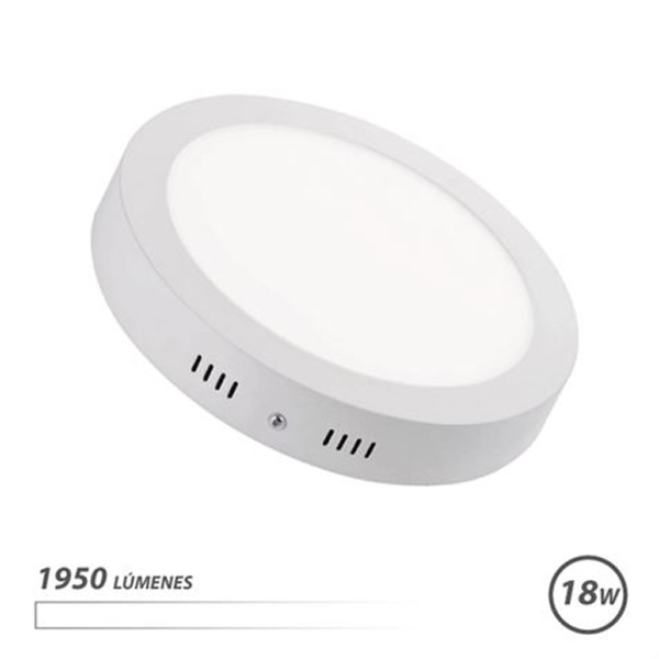 Elbat Downlight Circular Sobre Pared LED - 18W - 1950lm - Luz Blanca