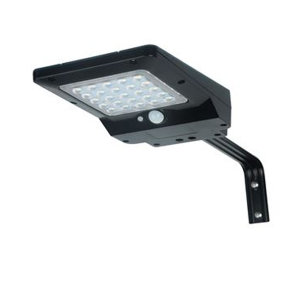 Elbat Foco Led Solar 4W - 400LM - Luz Fria 6000K - Sensor de Movimiento - Panel Solar 2.3W - Para Pared o Poste