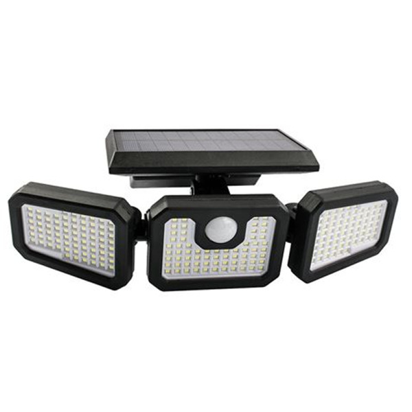 Elbat Foco Solar Triple - 800LM - Luz Fria 6500K - Sensor de Movimiento