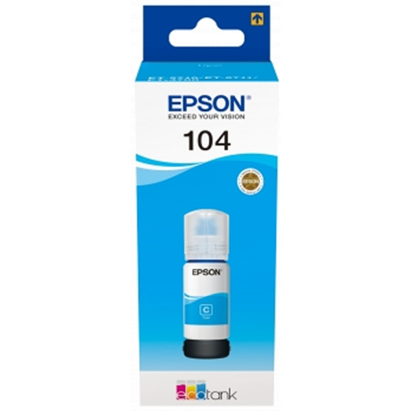 Epson 104 Cyan Botella de Tinta Original - C13T00P240