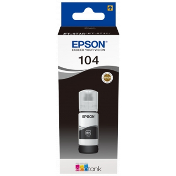 Epson 104 Negro Botella de Tinta Original - C13T00P140