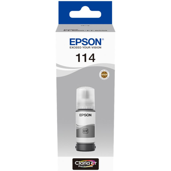 Epson 114 Gris Botella de Tinta Pigmentada Original - C13T07B540