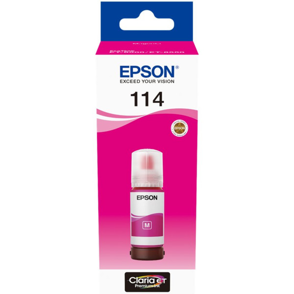 Epson 114 Magenta Botella de Tinta Pigmentada Original - C13T07B340