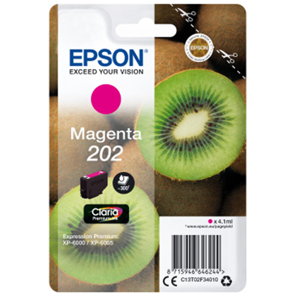 Epson 202 Magenta Cartucho de Tinta Original - C13T02F34010